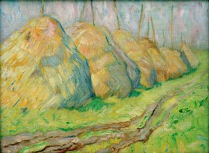 Rietstapels door Franz Marc